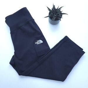 The North Face Youth Girls Cropped Black Leggings size M (10/12)